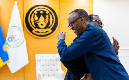Kagame receives outgoing AfDB president Akinwumi Adesina