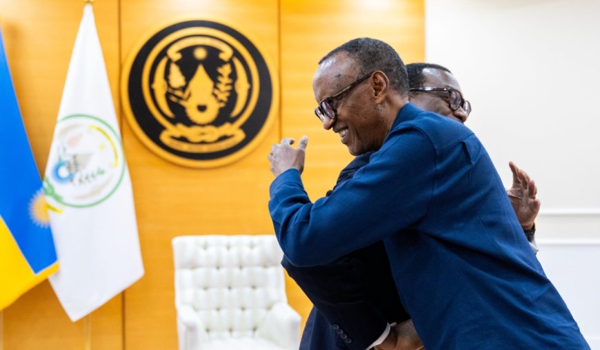 Kagame receives outgoing AfDB president Akinwumi Adesina