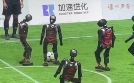 China launches first humanoid Robot soccer League in Beijing