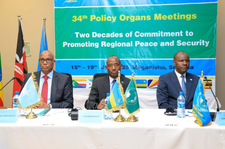 Gen Muganga in Somalia for Eastern African Standby Force meeting