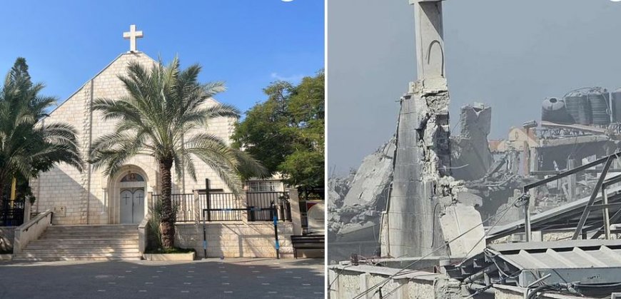 Israel strikes Gaza church, killing 3 and wounding priest who was close to late pope