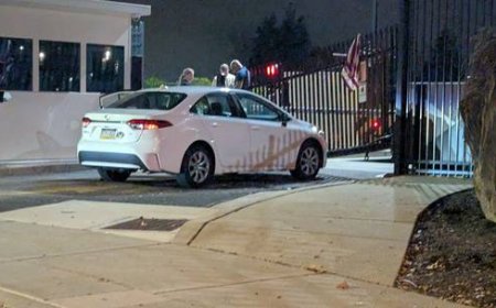 Car rams into FBI office entrance in ‘targeted attack’