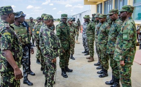 Mozambique Chief of General Staff visits Rwanda Security Forces in Mocímboa da Praia