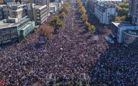 Protesters and government supporters clash on streets of Belgrade