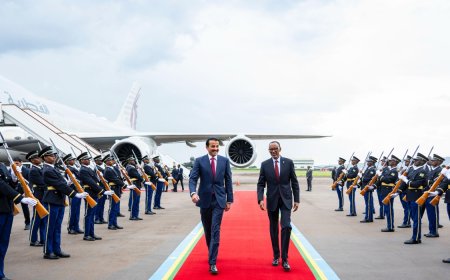 Emir of Qatar arrives in Rwanda for two-day state visit