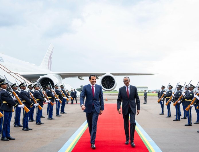 Emir of Qatar arrives in Rwanda for two-day state visit