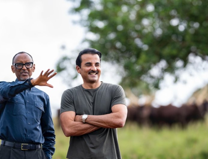 Kagame gifts Inyambo cows to Emir of Qatar