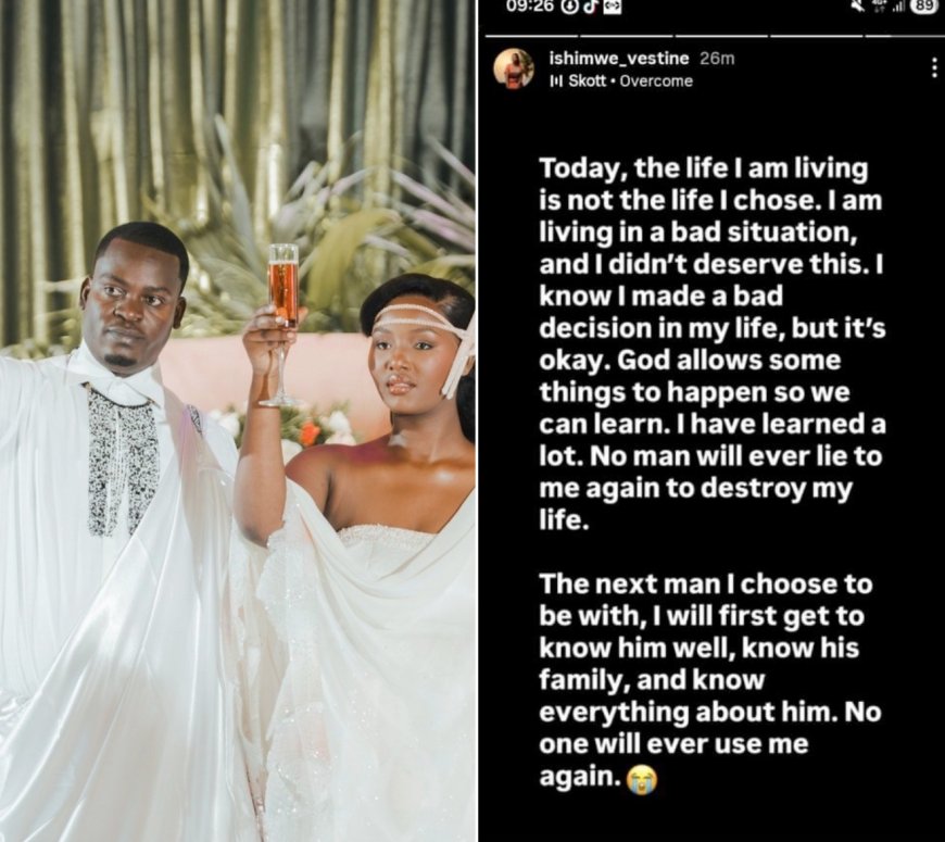 Gospel singer Vestine Ishimwe opens up about regretting her marriage to Idrissa Jean luc Ouédraogo