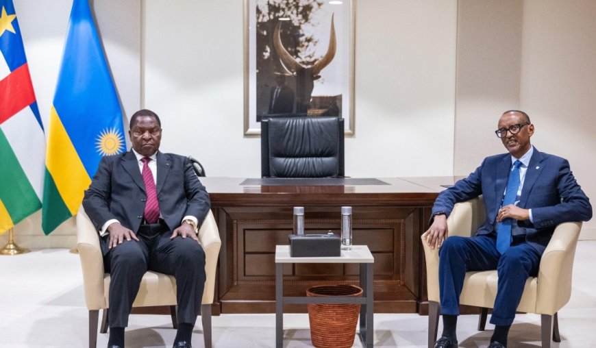 Kagame, CAR president discuss stronger bilateral ties