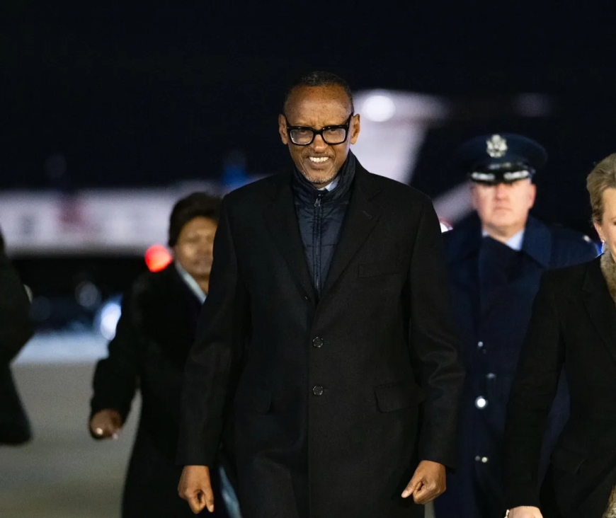 President Kagame Arrives in Washington