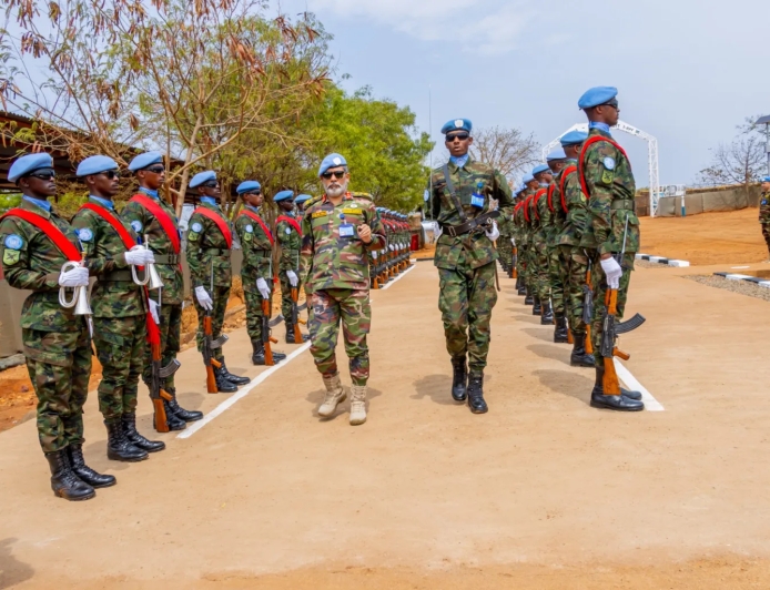 UNMISS Force Commander Brig. Gen.Mohammad Iqbal Hossain Visits Rwanda’s 3rd Battalion in Juba