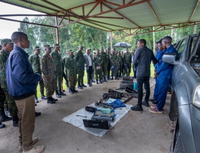 RDF, UPDF officers visit Mutobo demob centre
