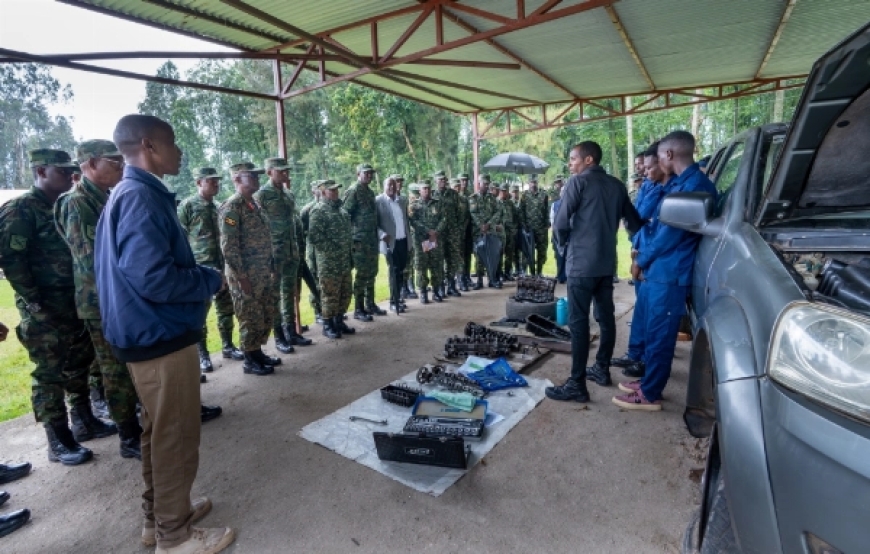 RDF, UPDF officers visit Mutobo demob centre