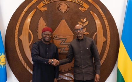 Kagame bids farewell to outgoing UN Envoy