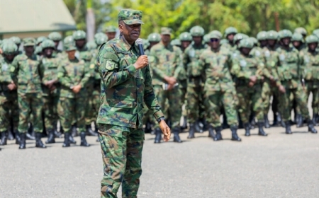 Gen Nyakarundi briefs troops ahead of deployment to Mozambique