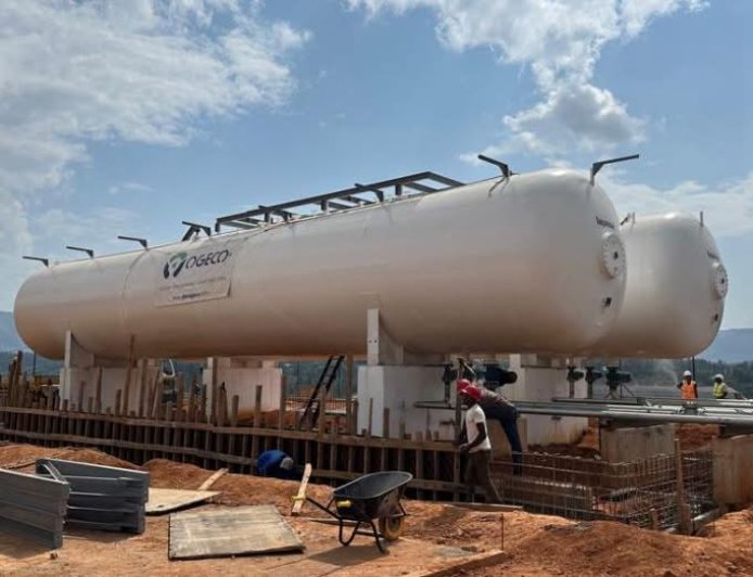 Rwanda’s major cooking gas storage project reaches 70% completion
