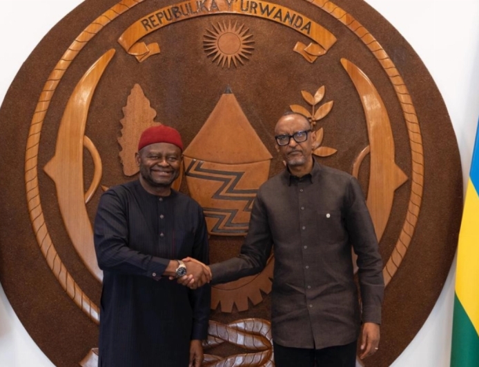 Kagame bids farewell to outgoing UN Envoy