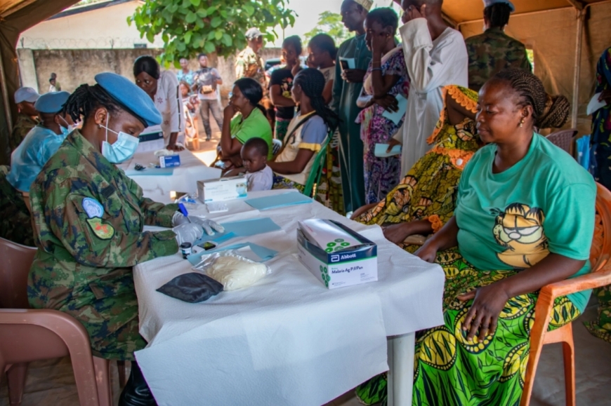 CAR: Rwandan peacekeepers provide medical services to over 170 residents