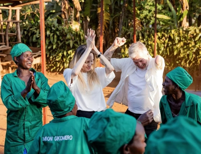 Angelina Jolie hails Rwandan women after Rwanda visit