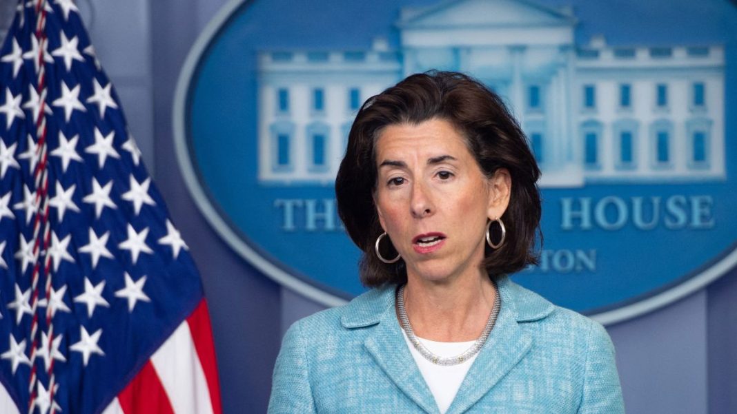 Raimondo is trying to get the US to support a $52 billion chip program