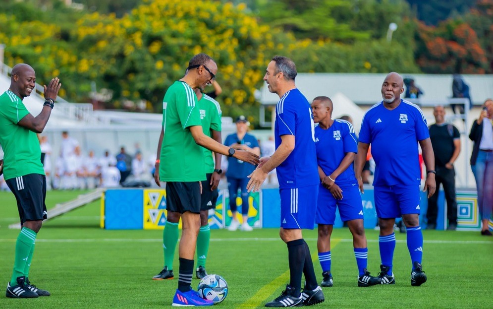 President Kagame's team and Jay Jay Okocha defeated Infantino's Team and Cafu 