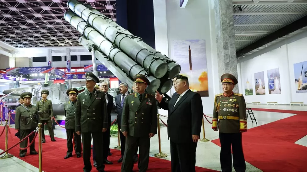 Kim Jong Un shows off missiles to Russia defence chief Shoigu