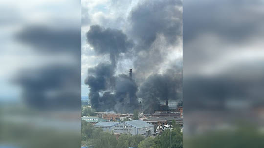 Powerful explosion hits optical equipment factory in Moscow Region