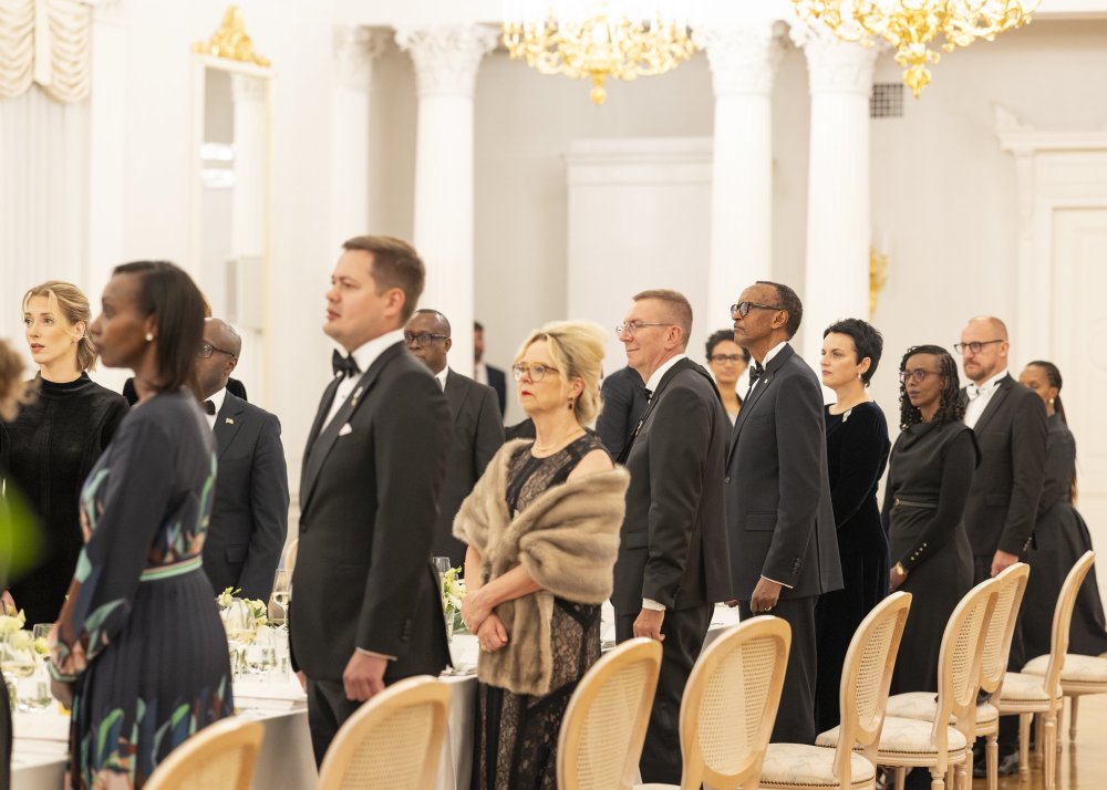 Latvian President Edgars Rinkēvičs hosts president Paul Kagame during his three-day visit to the country