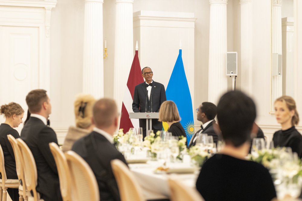 Latvian President Edgars Rinkēvičs hosts president Paul Kagame during his three-day visit to the country