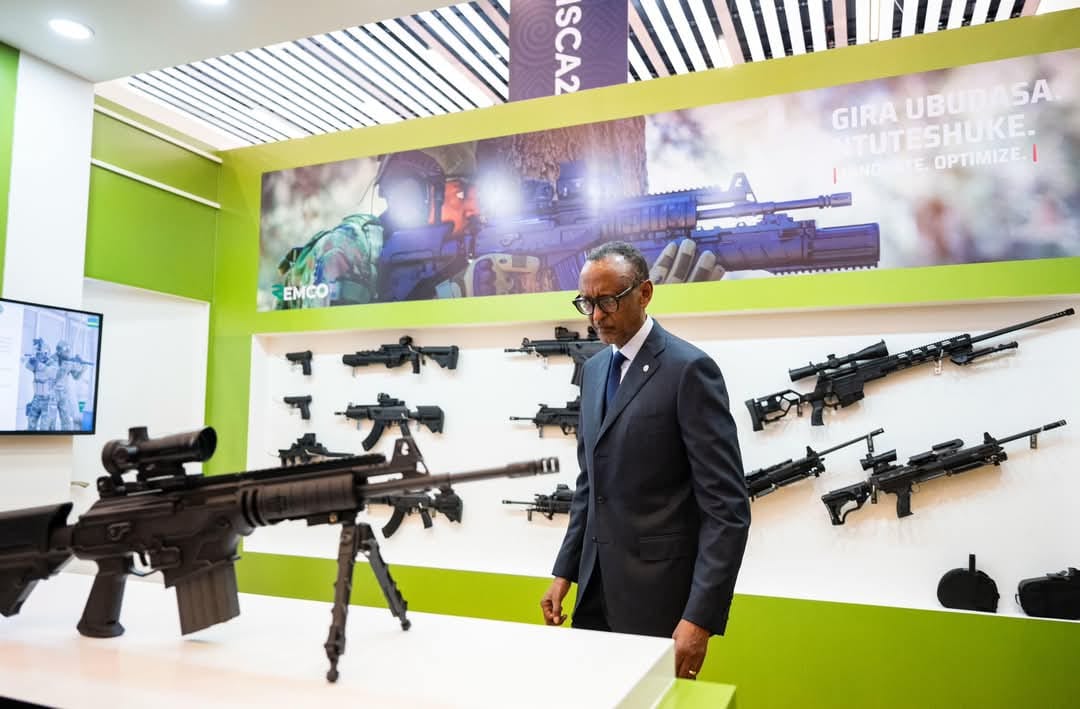 President Kagame visits military tech expo at ISCA2025