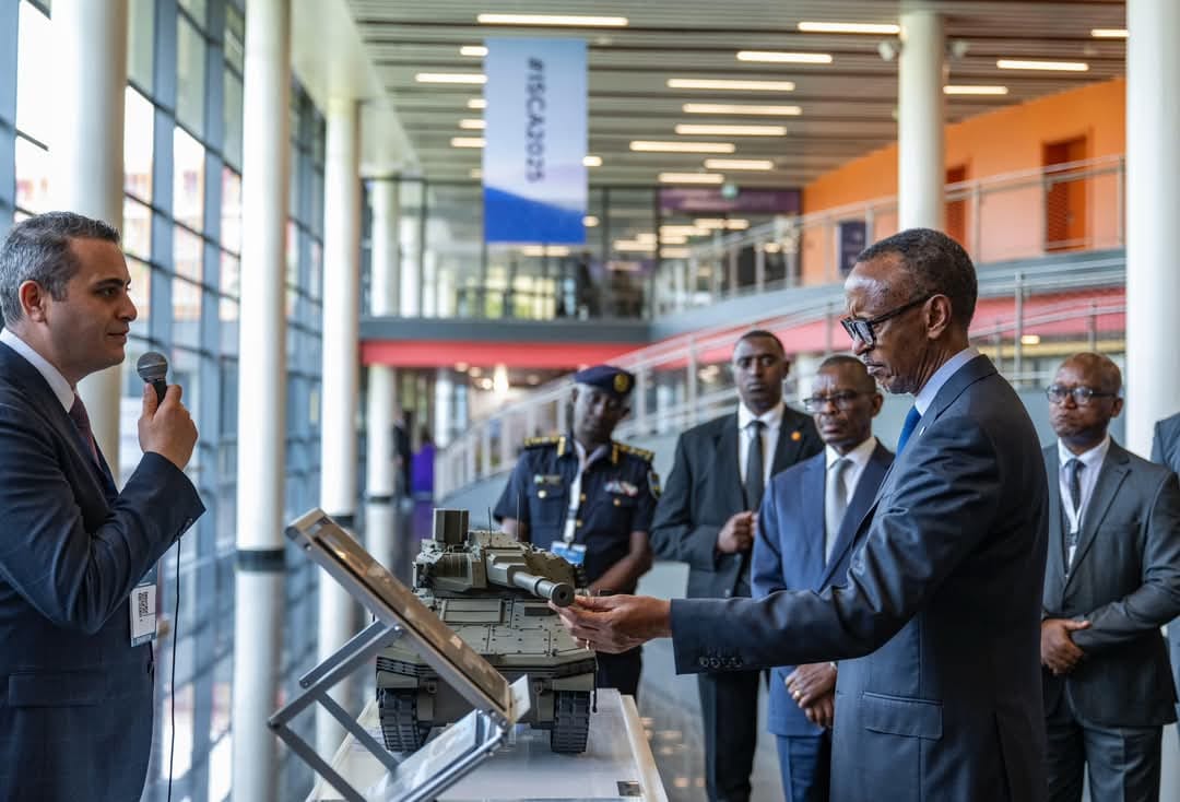 President Kagame visits military tech expo at ISCA2025